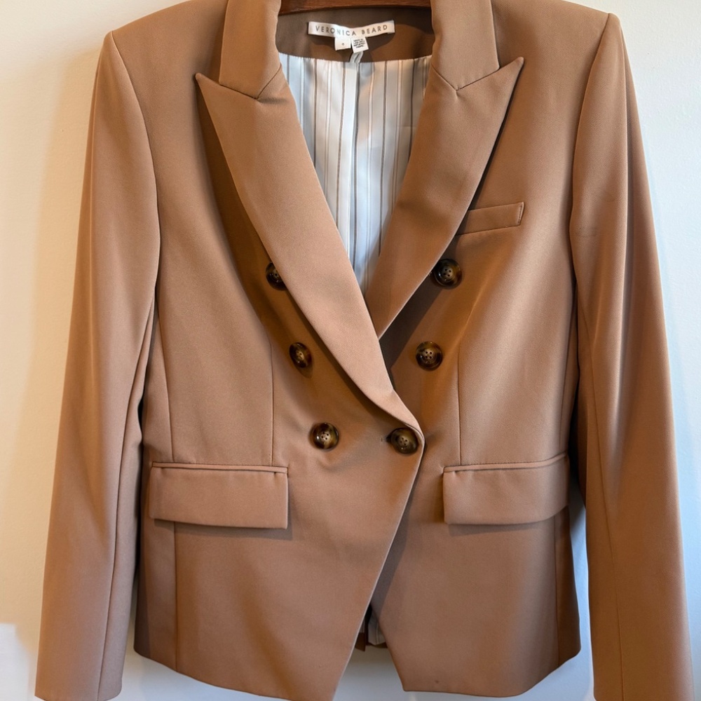 Veronica Beard Miller Dickey Jacket in Tan - Size 6